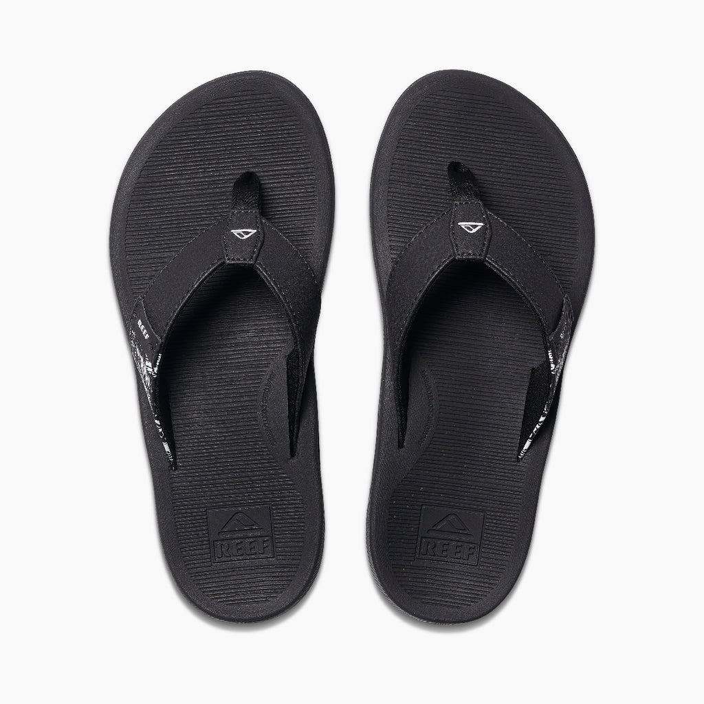 REEF Santa Ana Sandal-Black/White