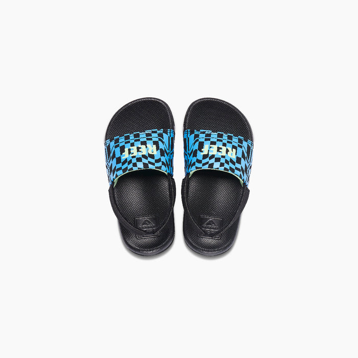 Reef Little One Slide Sandal-Swell Checkers