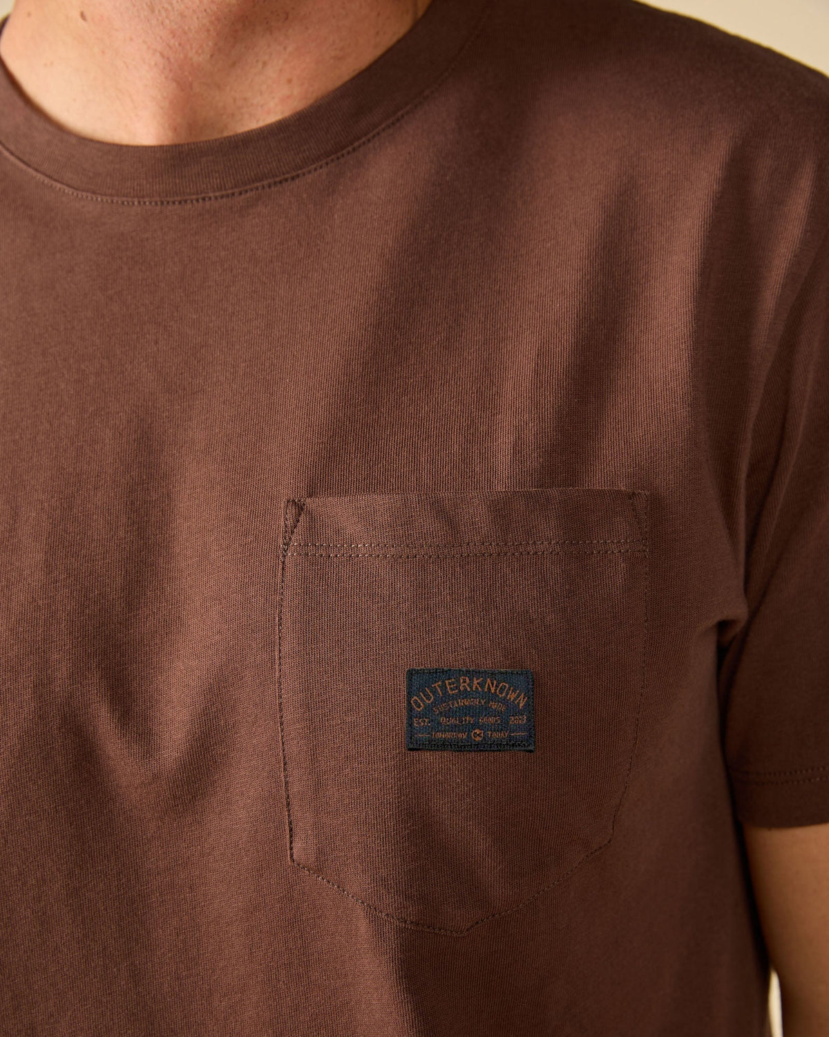 Outerknown Industrial Label Tee-Beachwood