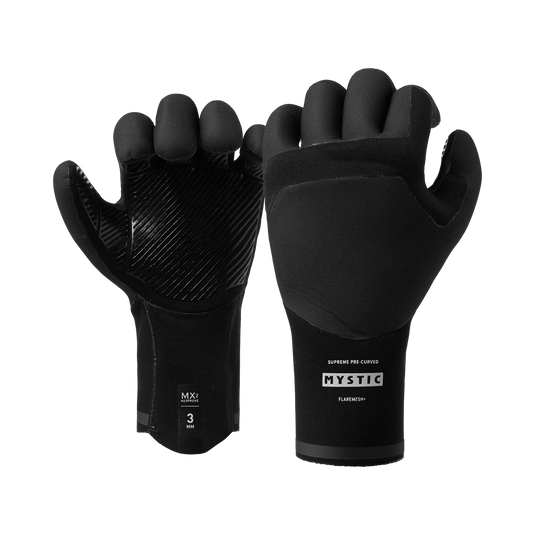 Mystic Roam 3mm Precurved Gloves-Black — REAL Watersports