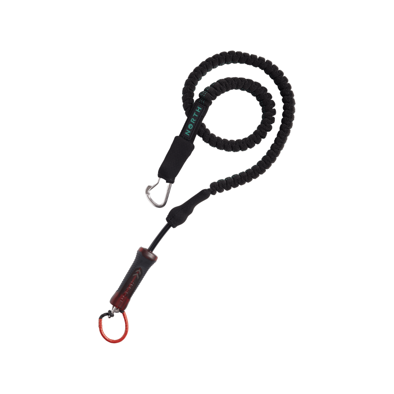 North Handle Pass Leash-Black/Red