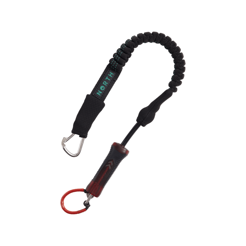 North Standard Kite Leash-Black/Red