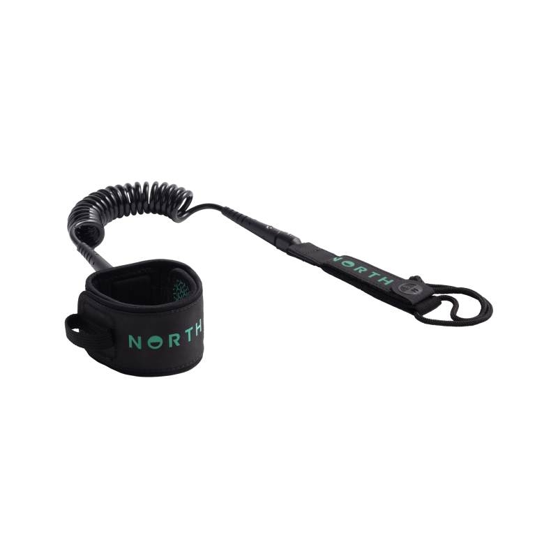 North Coiled Ankle Leash-Black
