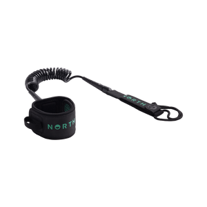 North Coiled Ankle Leash-Black