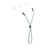 Chums Fish Tip 3mm Rope Retainer-Teal/Turquoise