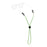 Chums Fish Tip 3mm Rope Retainer-Green/Dark Green/Yellow