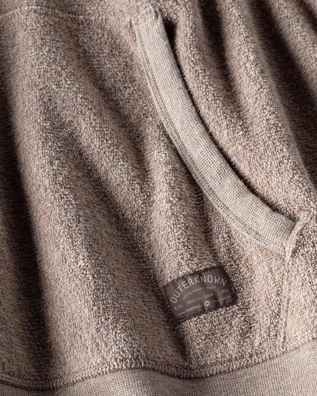Outerknown Hightide Hooded Sweatshirt-Heather Coconut