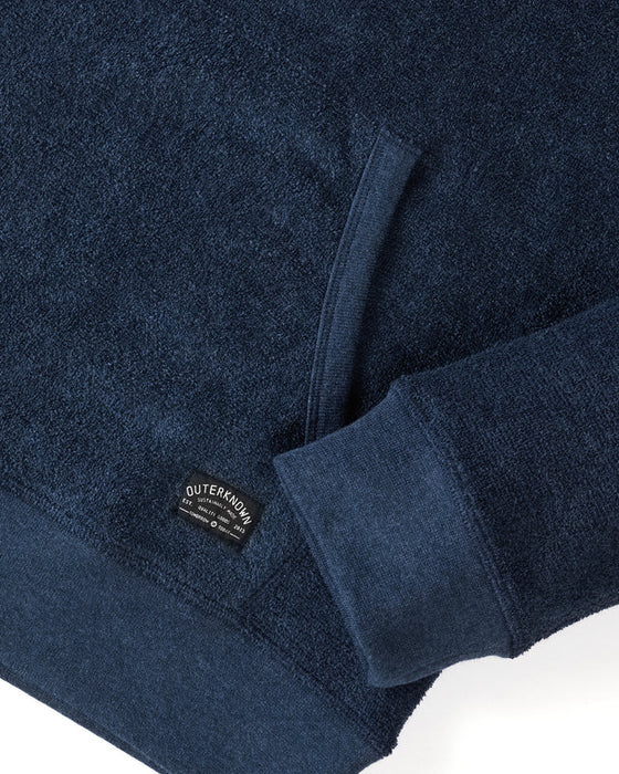 Outerknown Hightide Hooded Sweatshirt-Heather Indigo