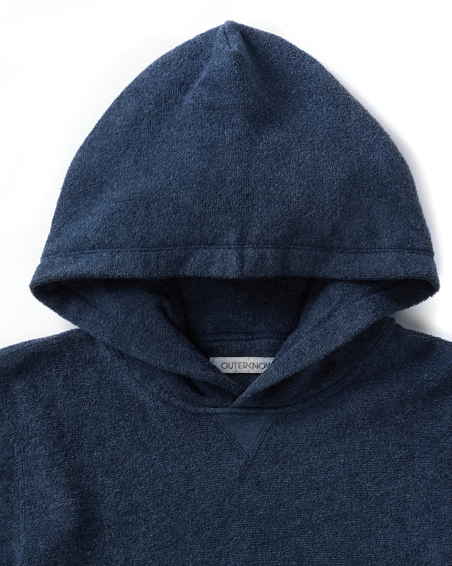 Outerknown Hightide Hooded Sweatshirt-Heather Indigo