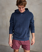 Outerknown Hightide Hooded Sweatshirt-Heather Indigo