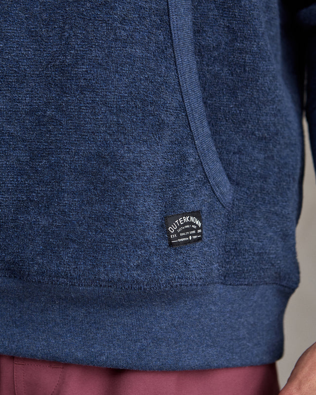 Outerknown Hightide Hooded Sweatshirt-Heather Indigo