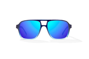 Bajio 12 South Sunglasses-Blue Sky Gloss/Blue Mirror Poly