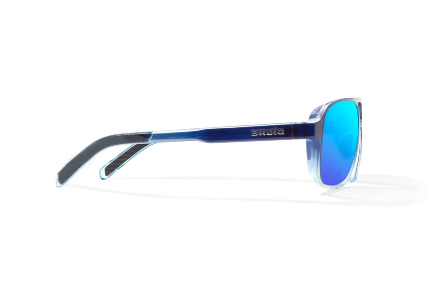 Bajio 12 South Sunglasses-Blue Sky Gloss/Blue Mirror Poly