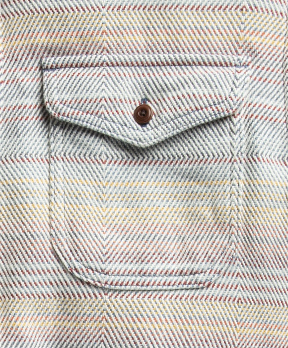 Outerknown Blanket L/S Shirt-Sunrise Mojave Stripe