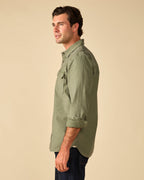 Outerknown The Utilitarian L/S Shirt-Olive Drab