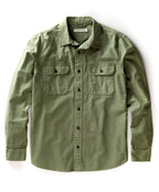 Outerknown The Utilitarian L/S Shirt-Olive Drab