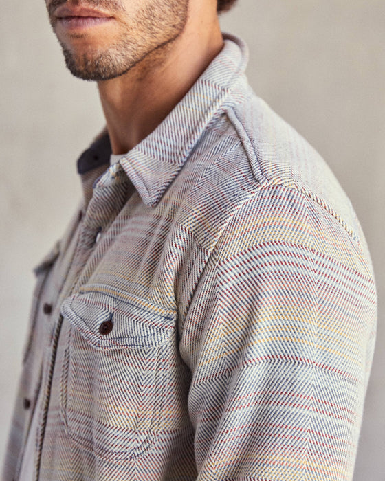 Outerknown Blanket L/S Shirt-Sunrise Mojave Stripe