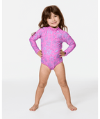 Rip Curl Toddler Sunshine Club L/S One Piece-Wild Berry