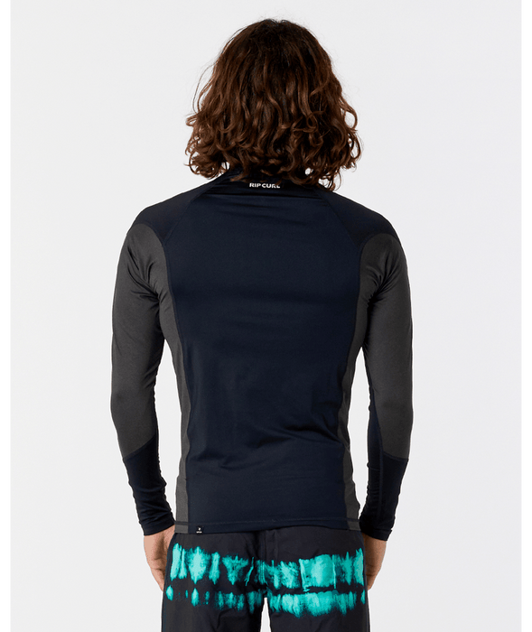 Rip Curl Waves UPF Perf L/S Rashguard-Black