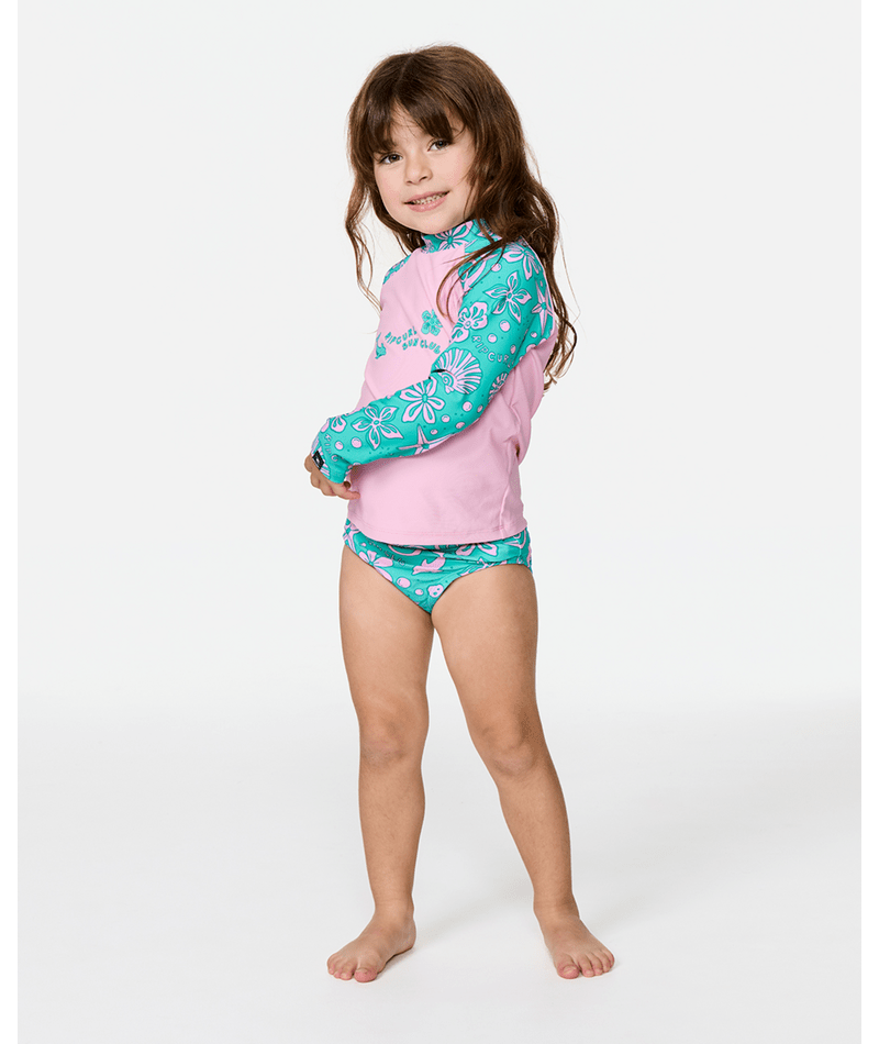 Rip Curl Toddler Sunshine L/S Bikini-Turquoise