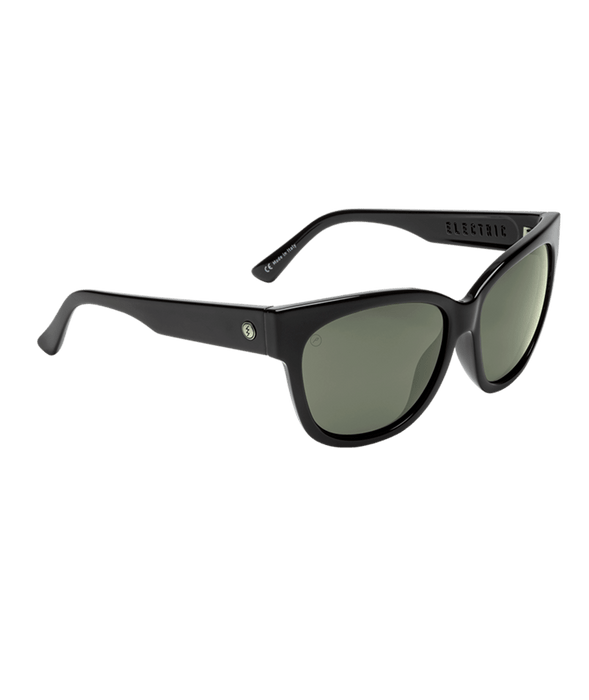 Electric Danger Cat Sunglasses-Gloss Black/Grey Polar