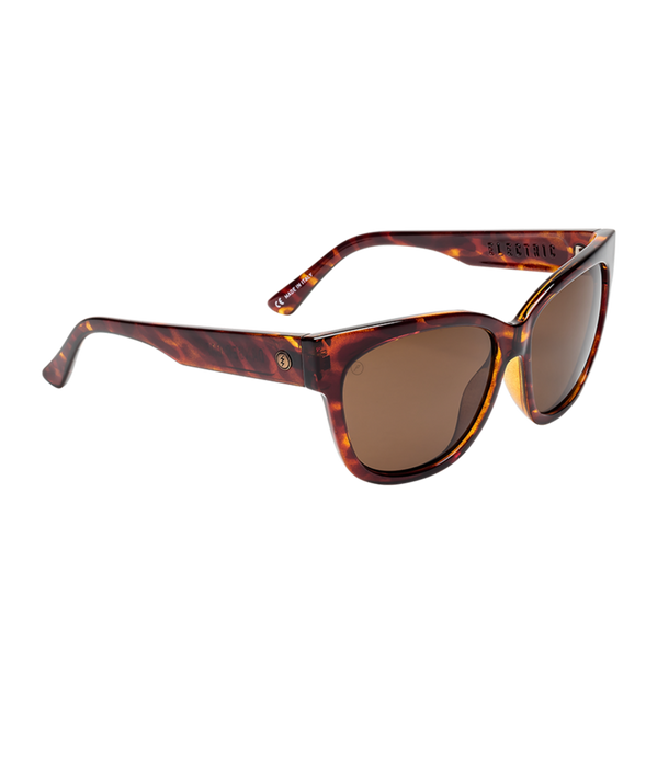 Electric Danger Cat Sunglasses-Gloss Tort/Bronze Polar