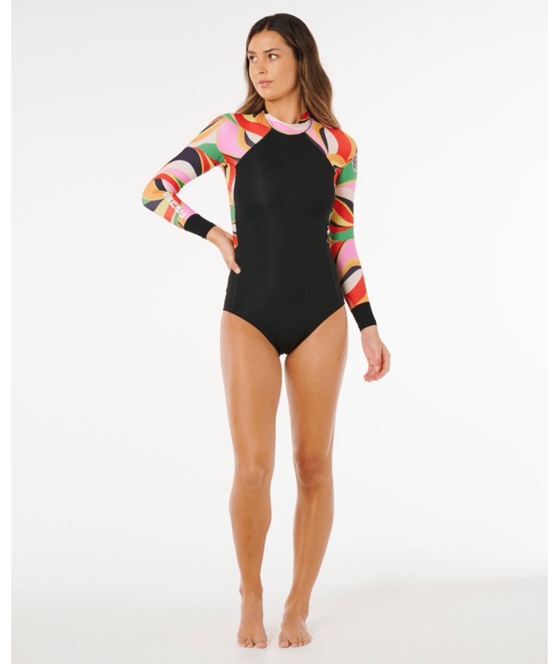 Rip Curl G-Bomb Tropical BZ L/S Springsuit-Neon Waves