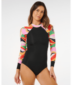 Rip Curl G-Bomb Tropical BZ L/S Springsuit-Neon Waves