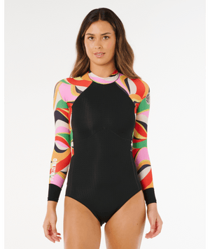 Rip Curl G-Bomb Tropical BZ L/S Springsuit-Neon Waves