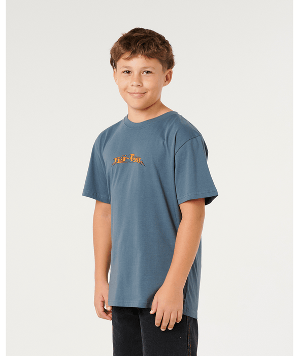 Rip Curl Boys' Hazed And Tube Tee-Pine Night