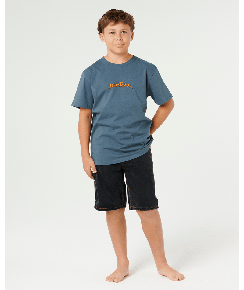 Rip Curl Boys' Hazed And Tube Tee-Pine Night