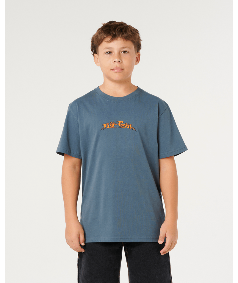 Rip Curl Boys' Hazed And Tube Tee-Pine Night