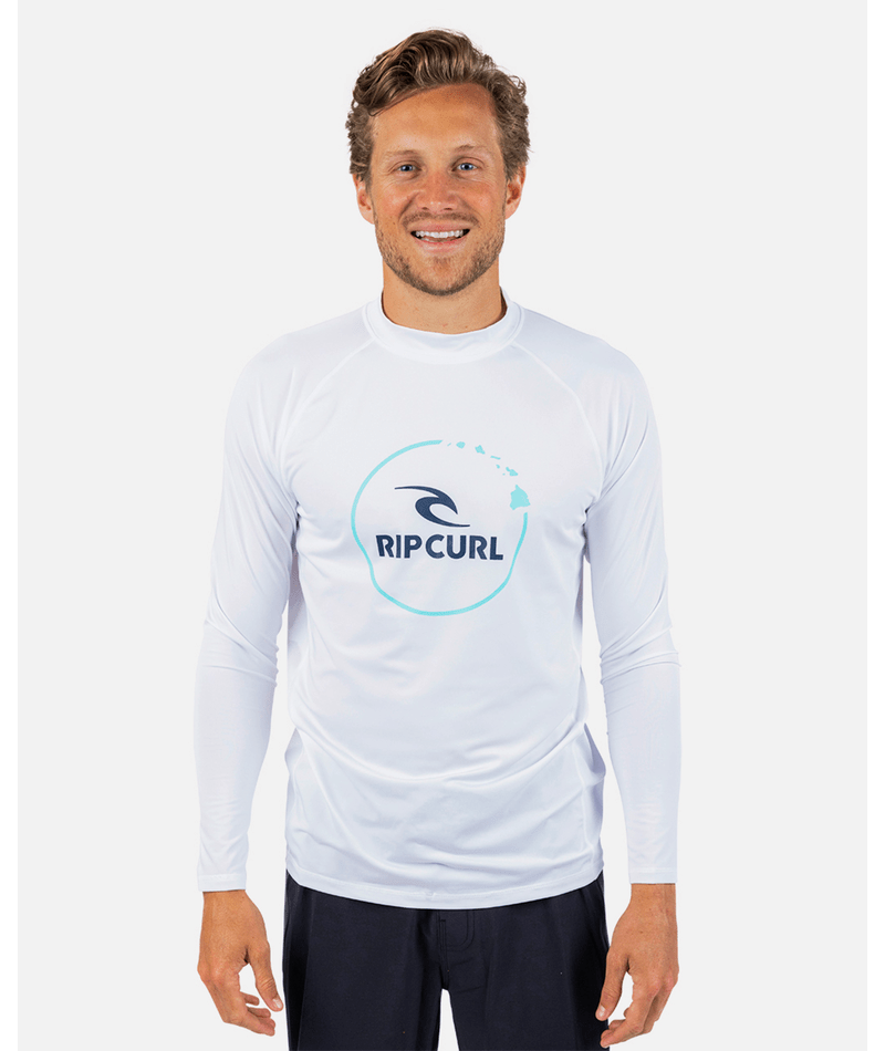 Rip Curl Island Vibe UPF L/S Rashguard-White — REAL Watersports