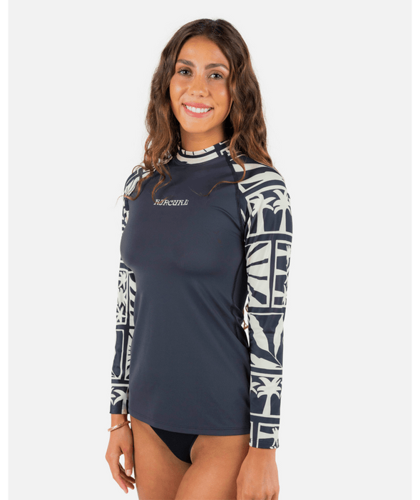 Rip Curl Santorini Sun L/S Rashguard-Black
