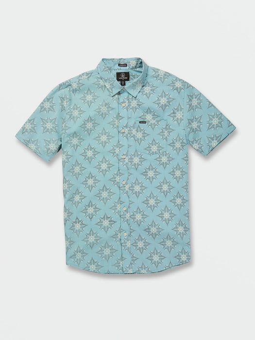 Volcom Throwing Star S/S Shirt-Coastal Blue