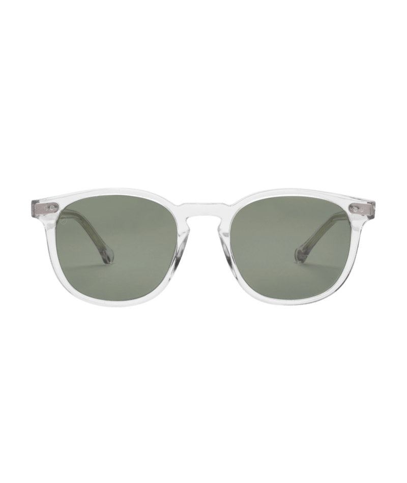 Electric Oak Sunglasses-Crystal/Grey Polarized