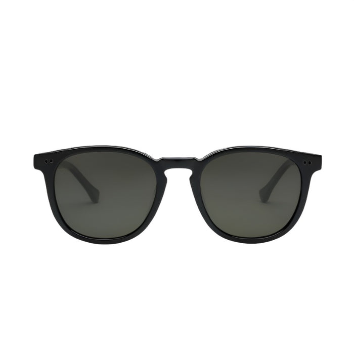Electric Oak Sunglasses-Gloss Black/Grey Polarized