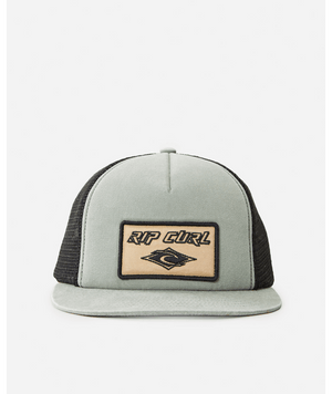 Rip Curl Icons Retro Trucker Hat-Sage— Alternate View