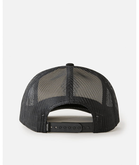 Rip Curl Search Icon Trucker Hat-Black/White
