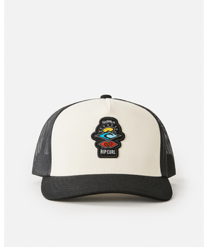 Rip Curl Search Icon Trucker Hat-Black/White— Alternate View