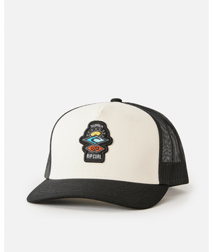 Rip Curl Search Icon Trucker Hat-Black/White