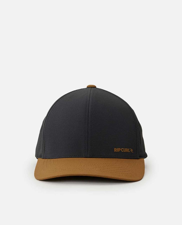Rip Curl Vaporcool Phaser Flexfit Hat-Black/Tan