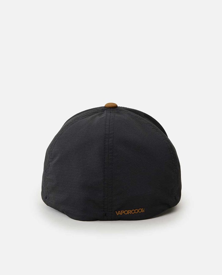 Rip Curl Vaporcool Phaser Flexfit Hat-Black/Tan