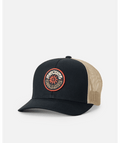 Rip Curl Custom Curve Trucker Hat-Black/Khaki