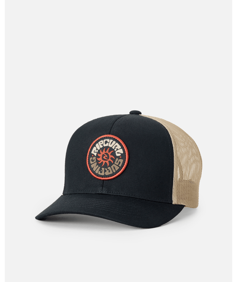 Rip Curl Custom Curve Trucker Hat-Black/Khaki
