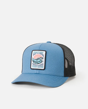 Rip Curl Custom Curve Trucker Hat-Storm Blue