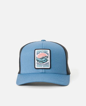 Rip Curl Custom Curve Trucker Hat-Storm Blue