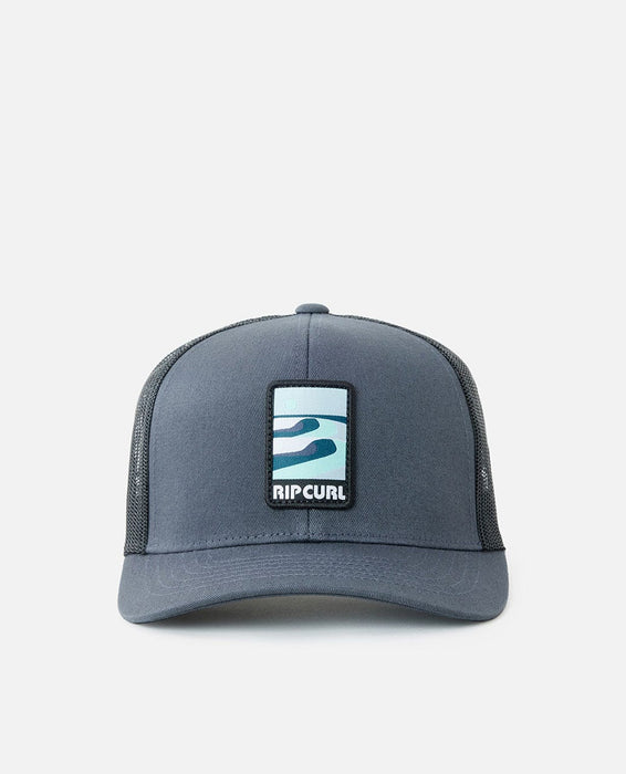 Rip Curl Custom Curve Trucker Hat-Washed Black