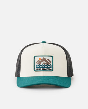 Rip Curl Custom Curve Trucker Hat-Trekking Green— Alternate View