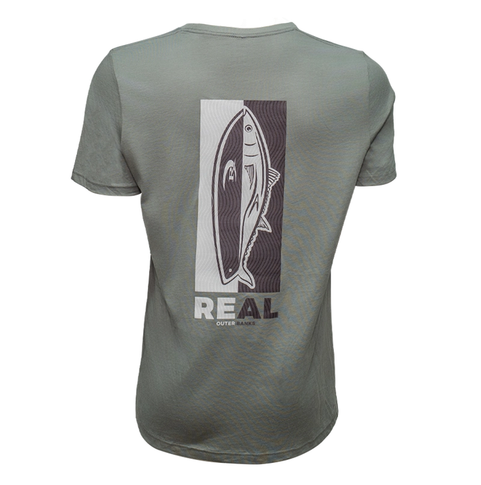 REAL 1 Fish, 2 Fish Tee-Blue Storm